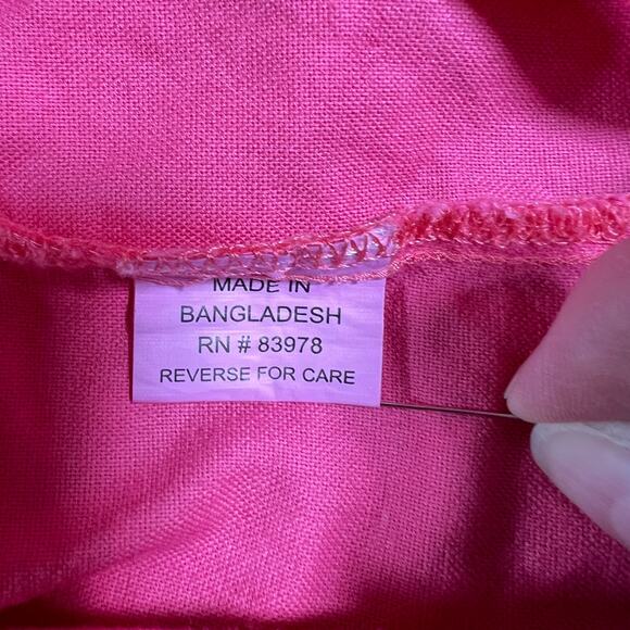 Sea Salt Hot Pink Sand Dollar Swimsuit Coverup Hooded Tunic Size XL Beach Resort - Picture 7 of 8